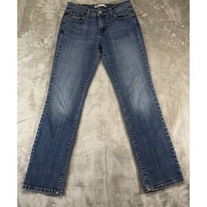 Levi's 505 Straight Leg Women 6M W28 L32 Blue Excellent Mid Rise Denim Jeans